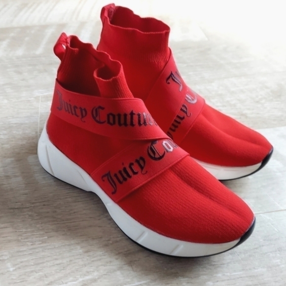 Juicy Couture Red High Top Sneakers - Picture 1 of 16